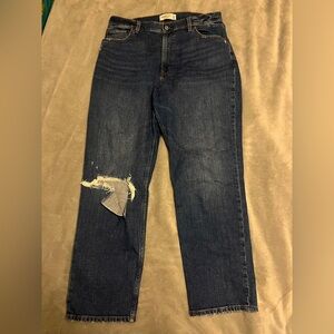 Abercrombie & Fitch Ankle Straight Ultra High-Rise